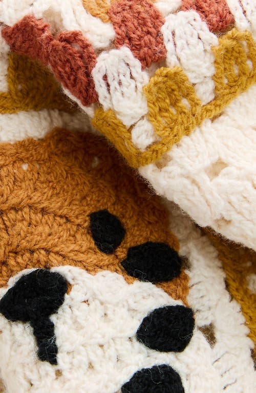 Next Kids' Knit Tiger Button-up Shirt In Multi