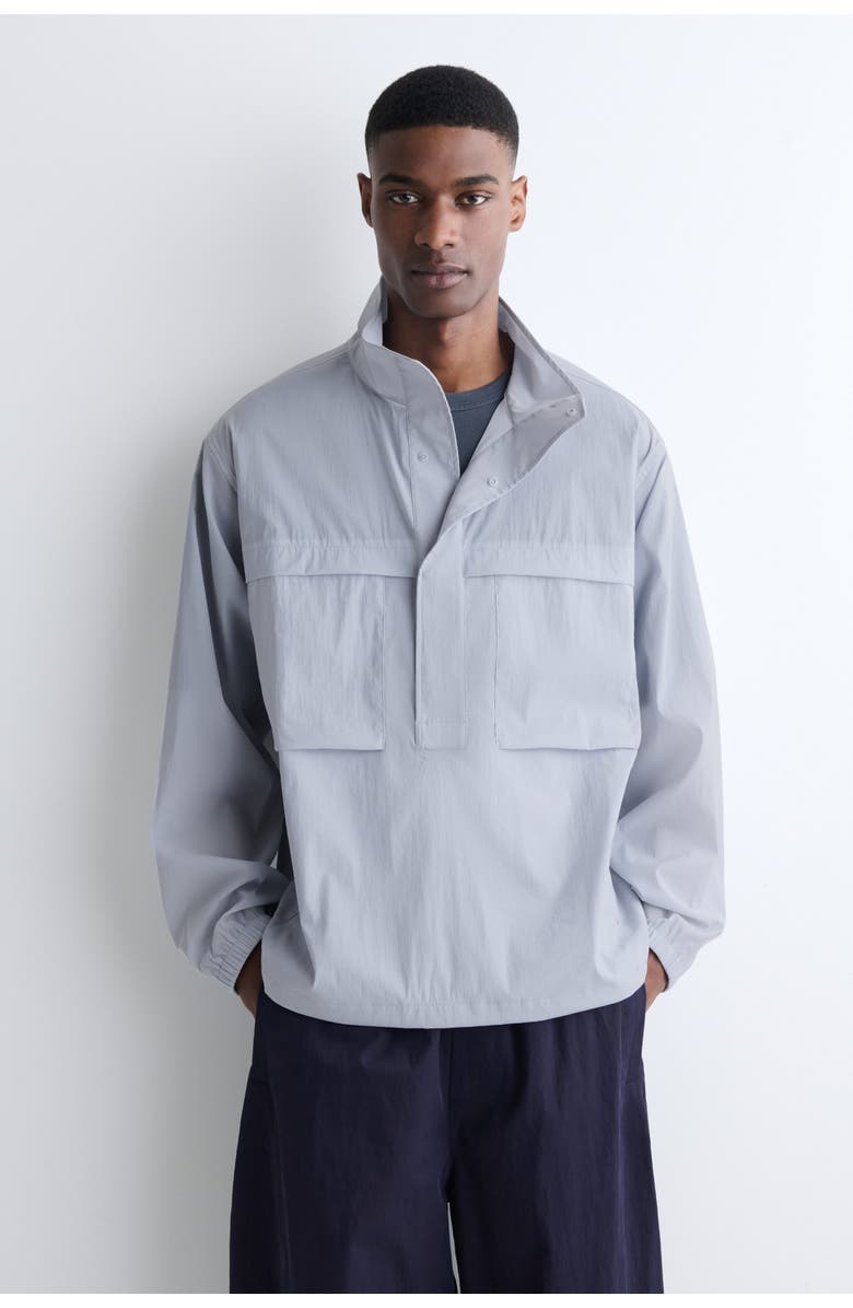 COS Oversized Water-Resistant Anorak Jacket, Alternate, color, Light Blue