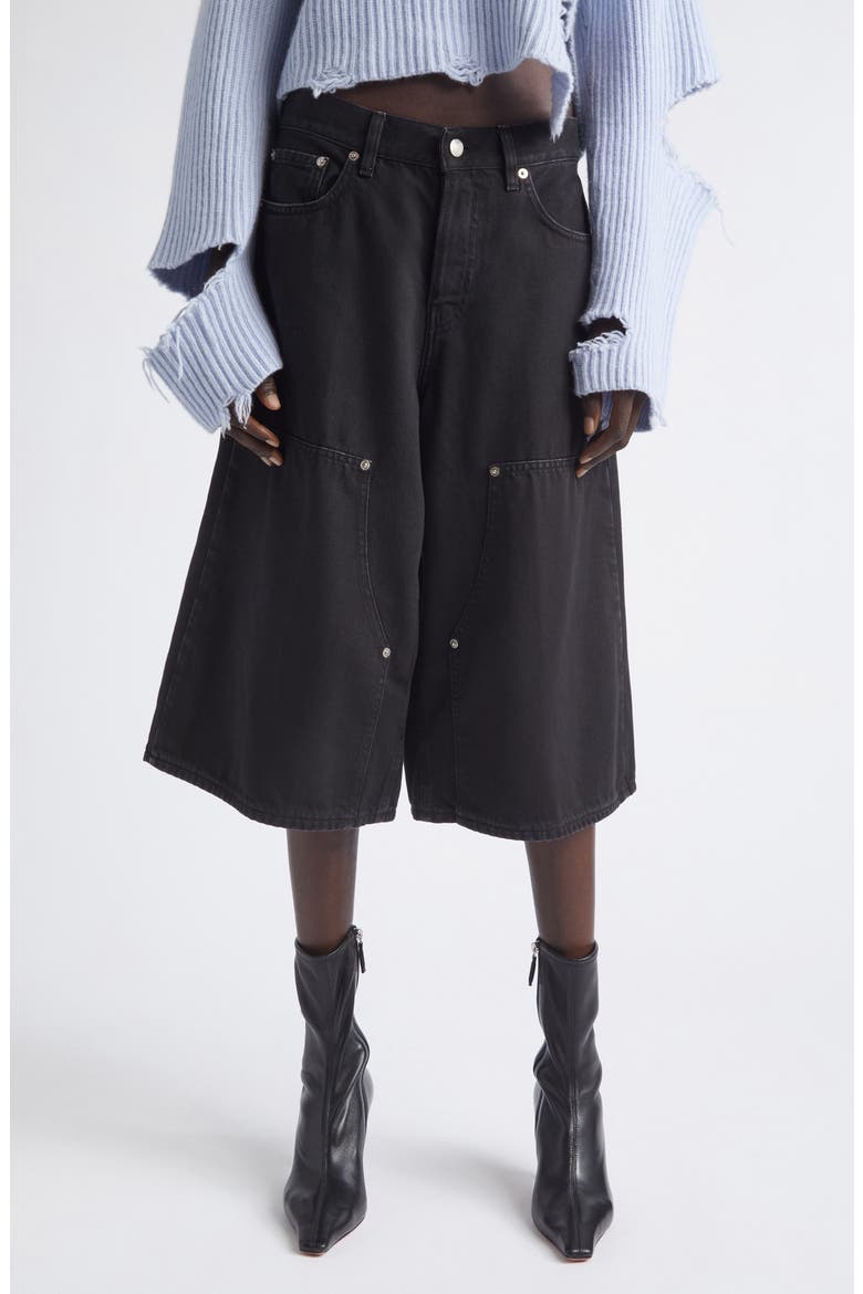 Legacy Denim Bermuda Shorts, Main, color, BLACK