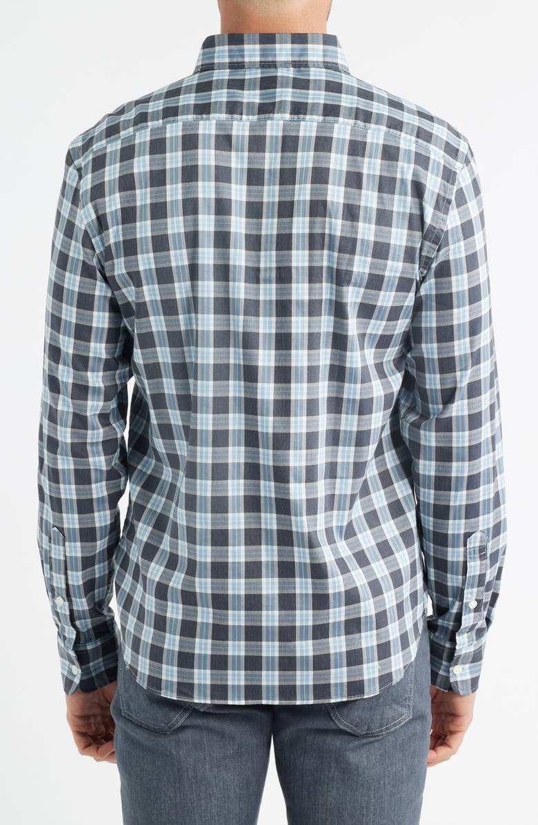 Faherty The Movement Button-Up Shirt, Alternate, color, Dark Creek Plaid