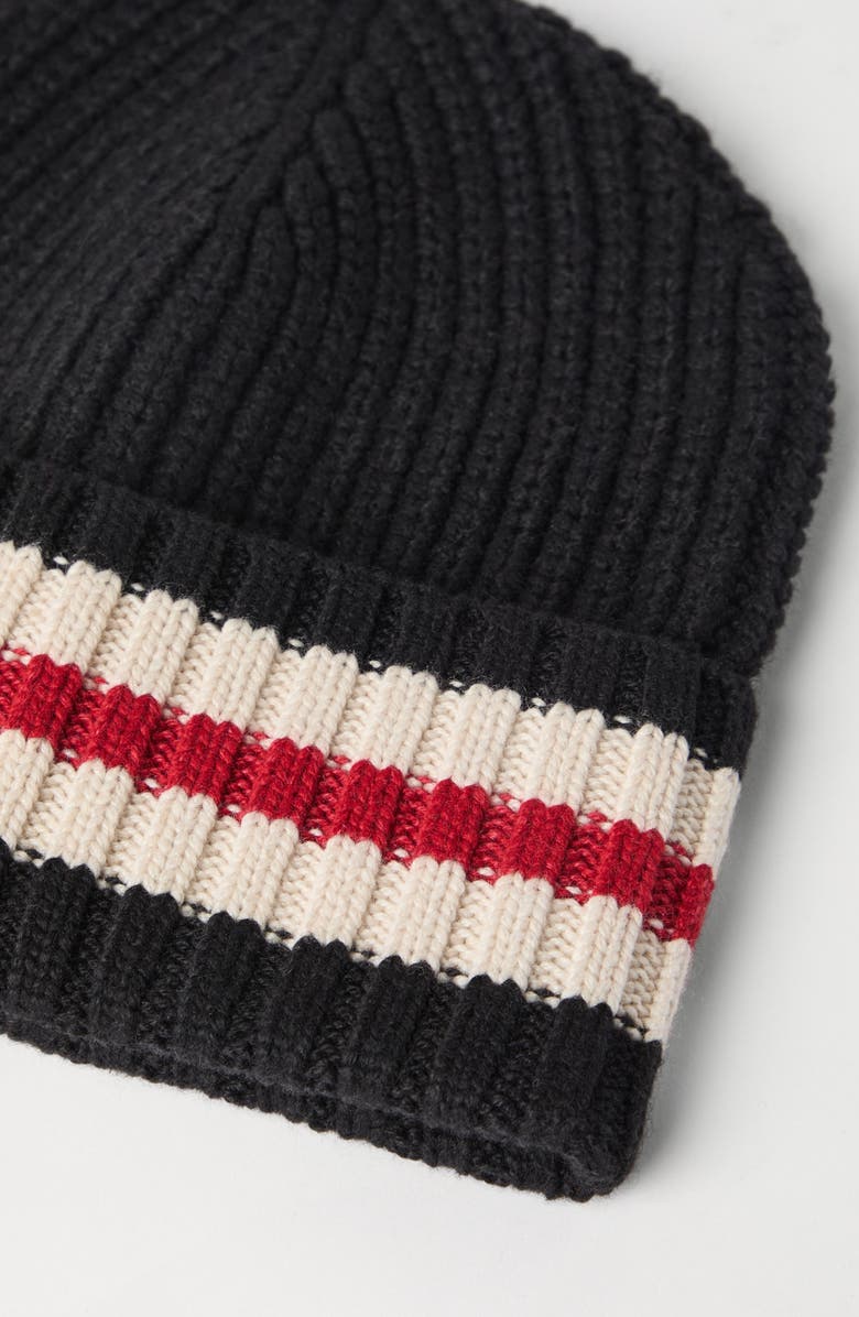 Brunello Cucinelli Cashmere Feather yarn English rib knit beanie, Alternate, color, 