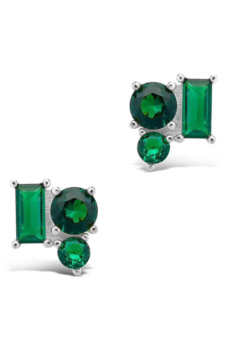 Sterling Forever Cluster Stud Earrings, Main, color,