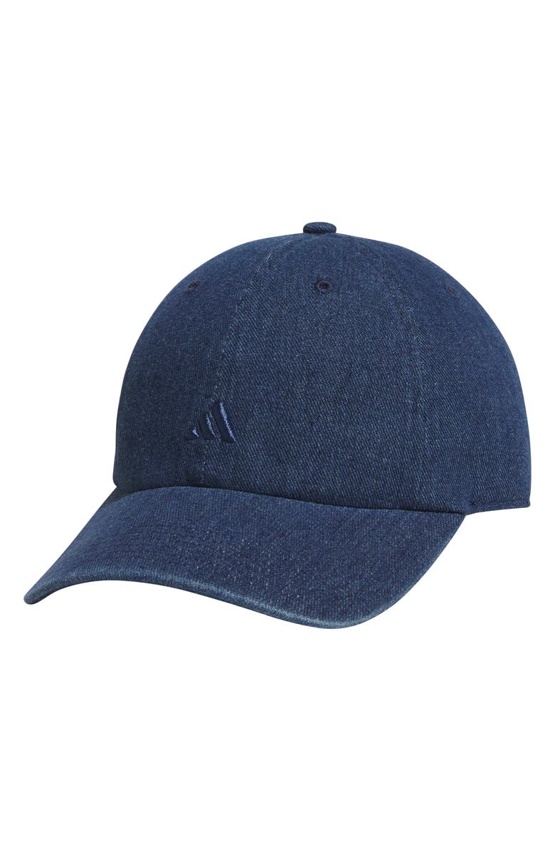 adidas Denim Baseball Cap, Main, color, Medium Blue Denim