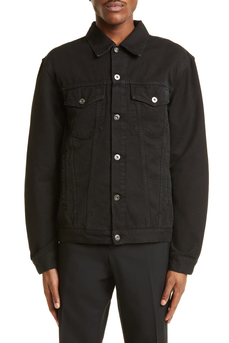 Wave Off Cotton Canvas Skate Jacket, Main, color, BLACK