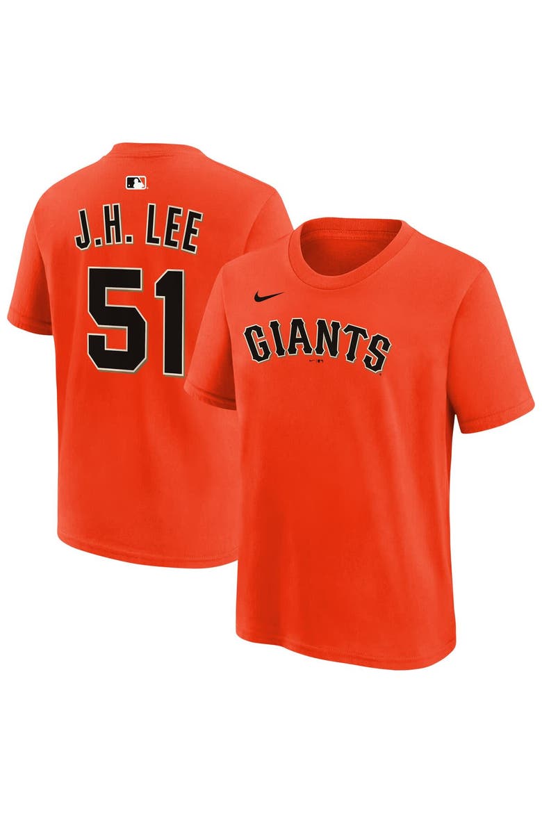 Youth Nike Jung Hoo Lee Orange San Francisco Giants Name & Number T-Shirt, Main, color, Orange