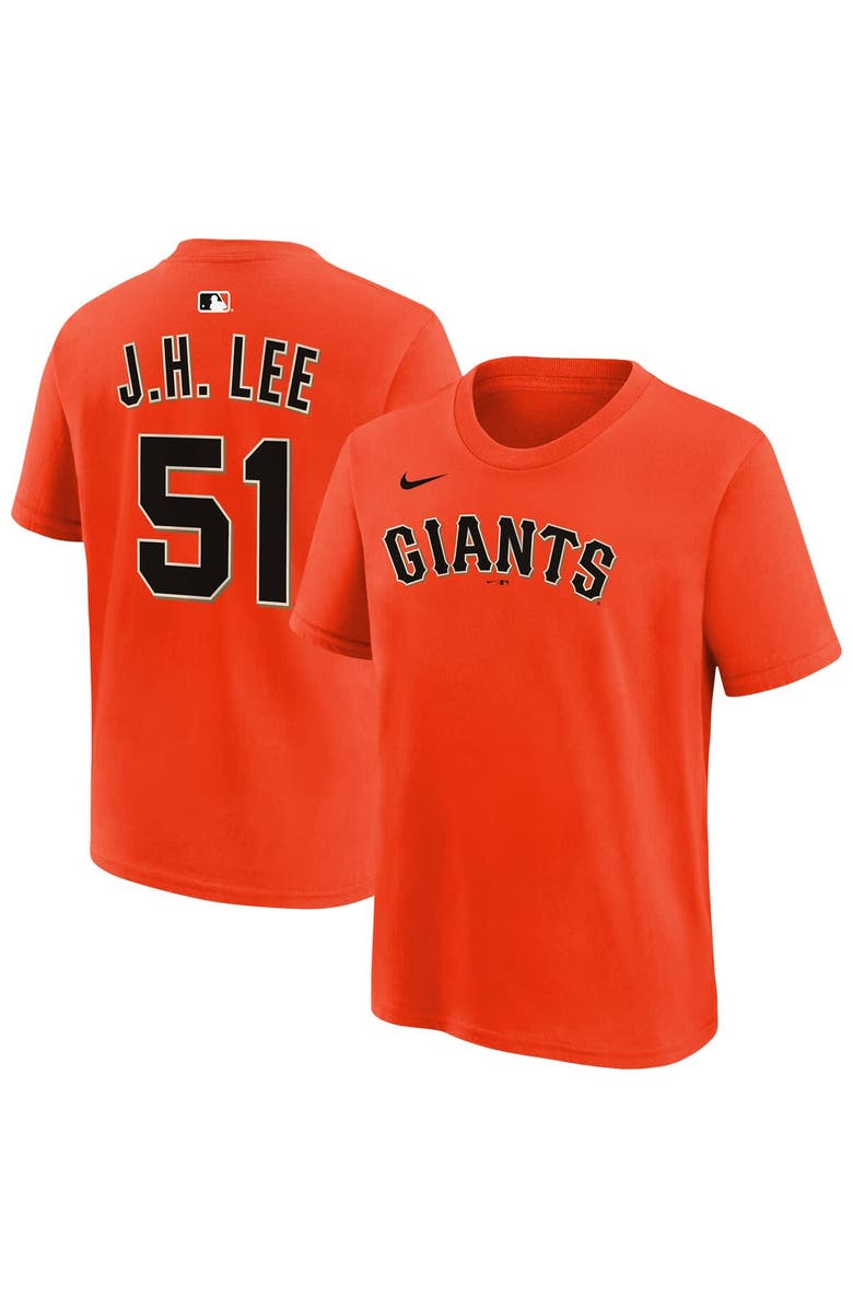 Nike Youth Nike Jung Hoo Lee Orange San Francisco Giants Name & Number T-Shirt, Main, color, Orange