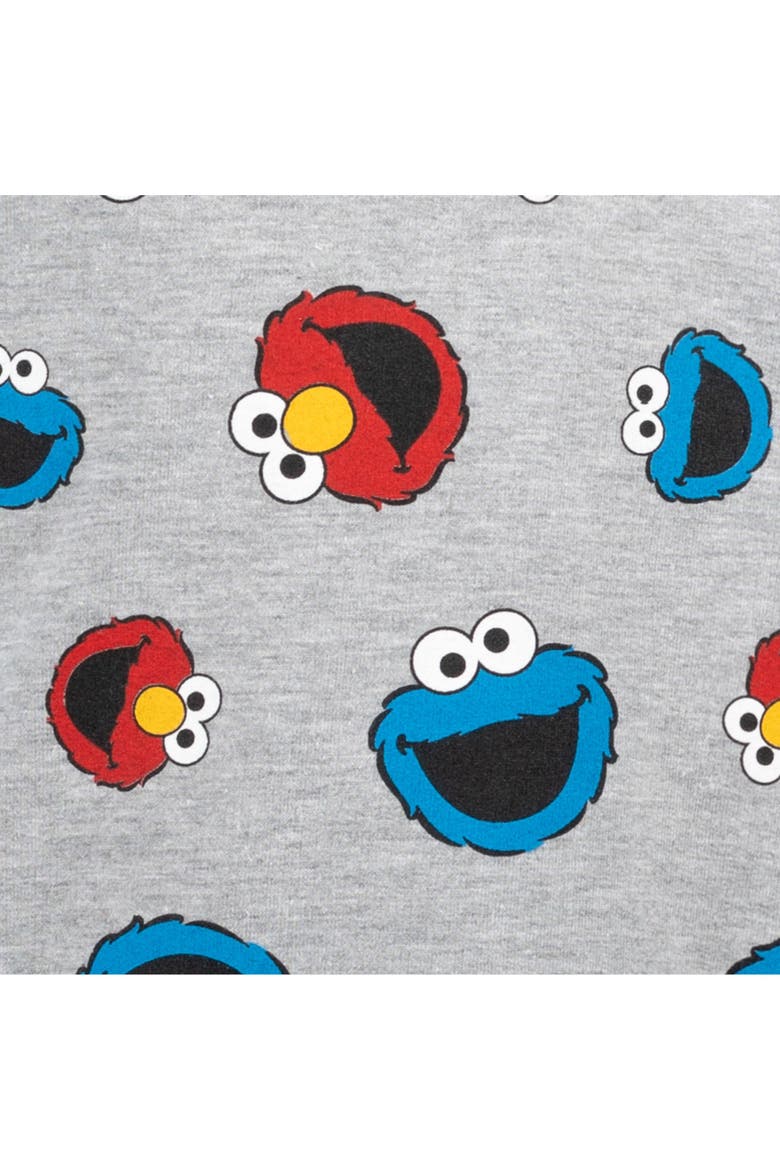 Sweatshirt and Fleece Pants Set, Alternate, color, Grey Elmo Cookie