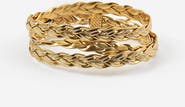 Erin McDermott Jewelry Gold Braided Wrap Bracelet