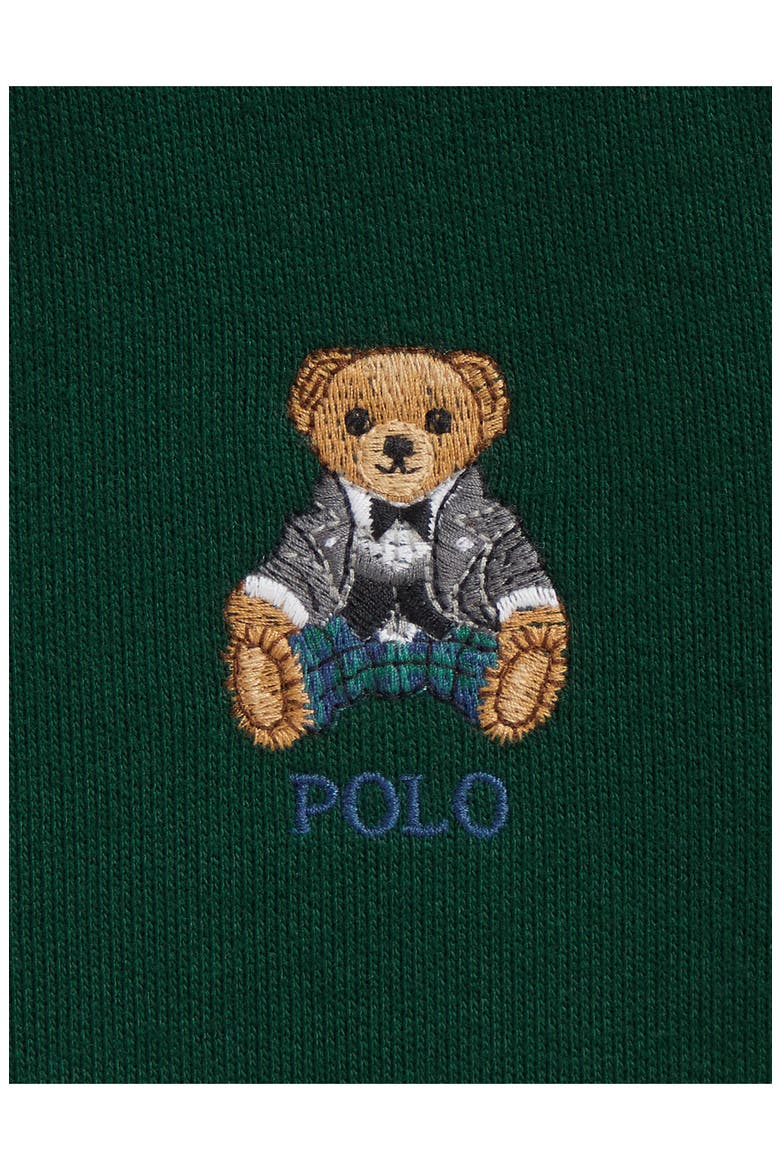 Kids' Polo Bear Fleece Coverall, Alternate, color, MOSS AGATE