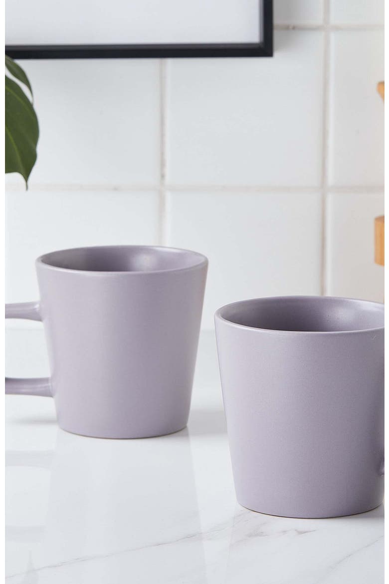 Cleo Stoneware 16-Piece Dinnerware Set, Alternate, color, Light Gray