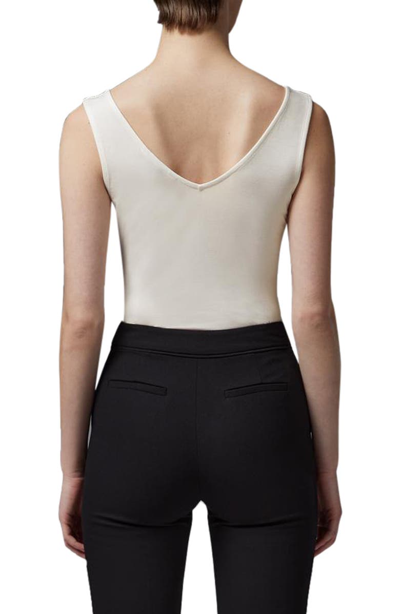 LK Bennett Athena V-Neck Tank Top, Alternate, color, Ivory