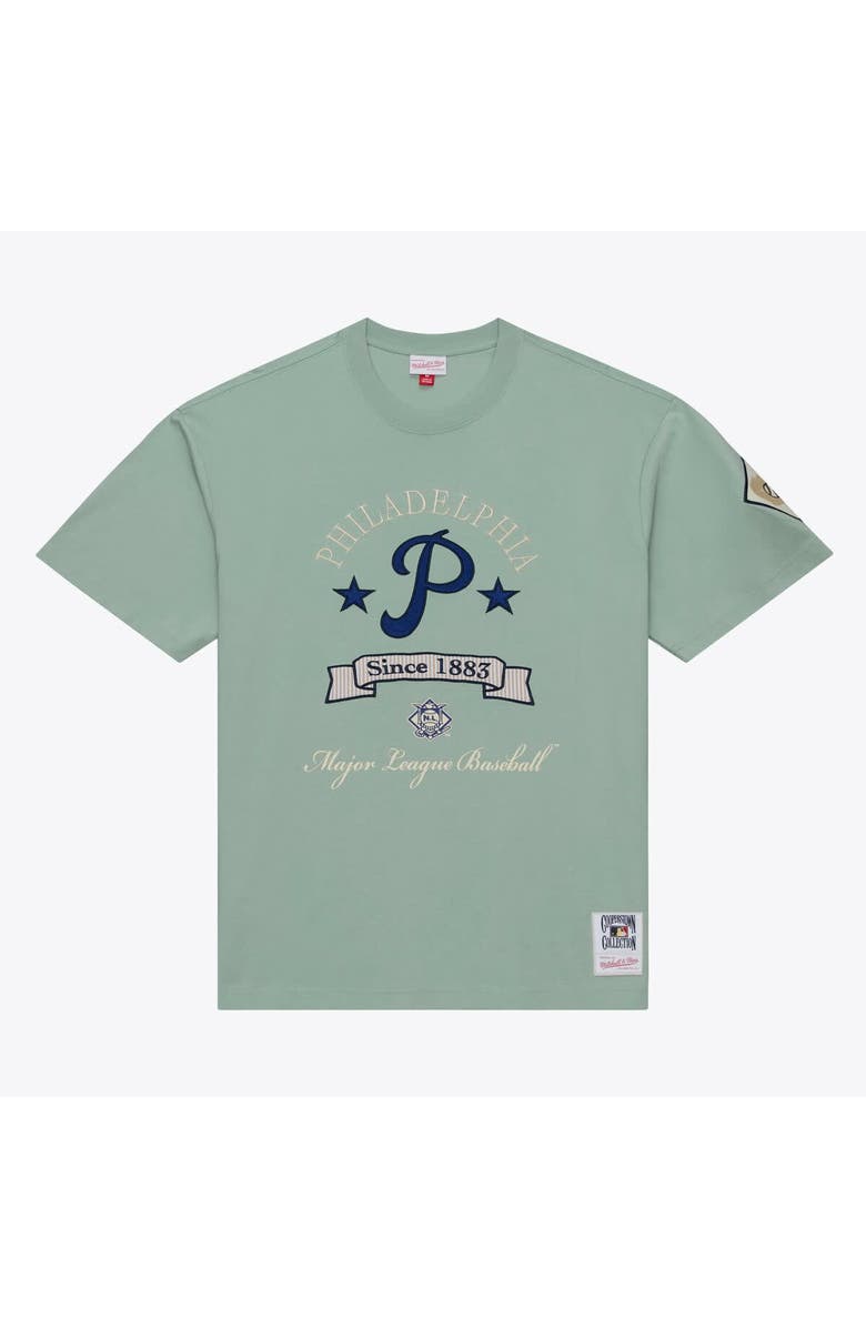 Mitchell & Ness Men's Mitchell & Ness Green Philadelphia Phillies Yacht Rock T-Shirt, Main, color, Green