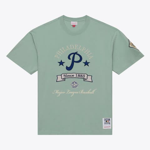 Men's Mitchell & Ness Green Philadelphia Phillies Yacht Rock T-Shirt