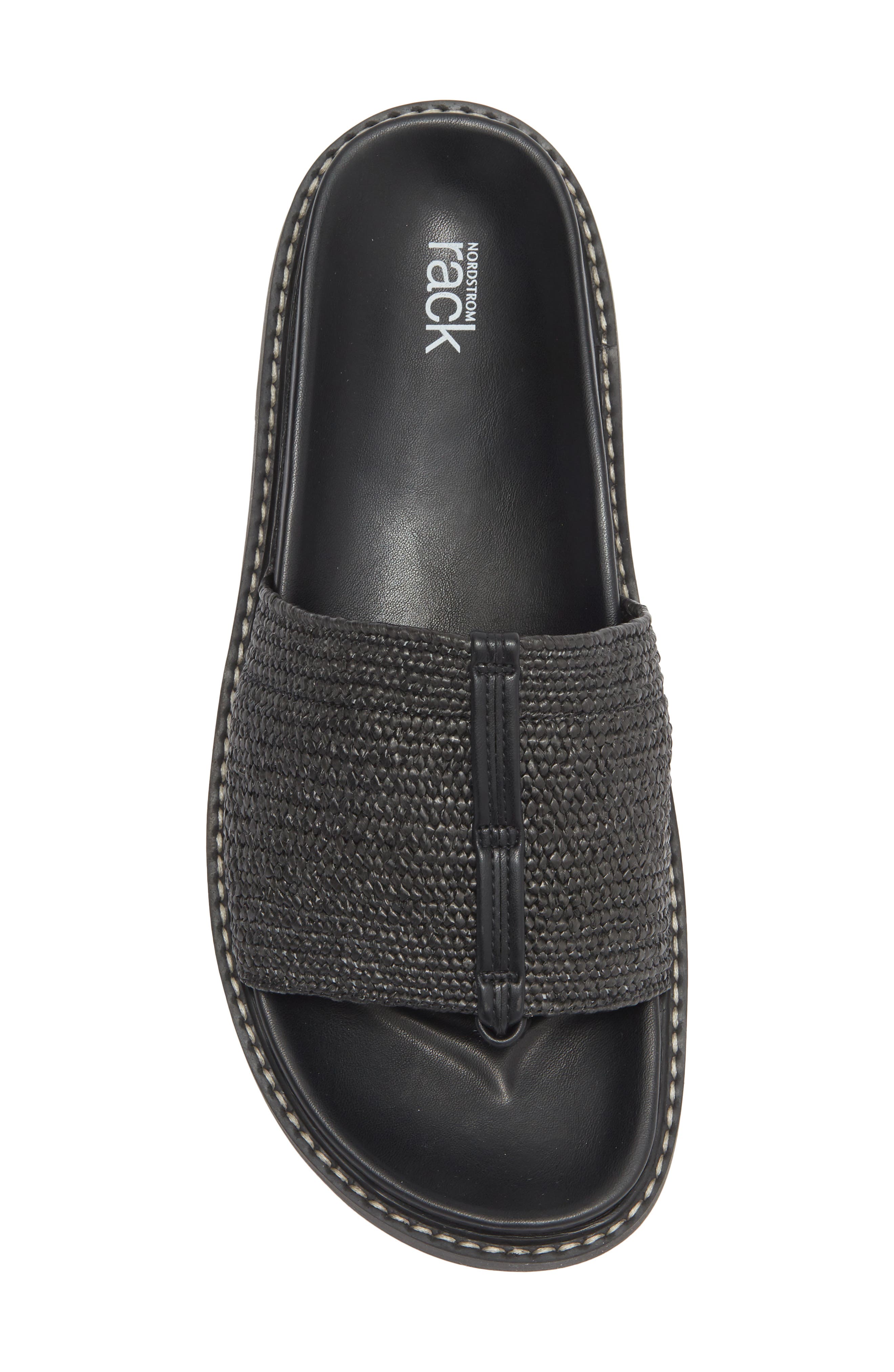 NORDSTROM RACK Woven Sandal, Alternate, color, Black
