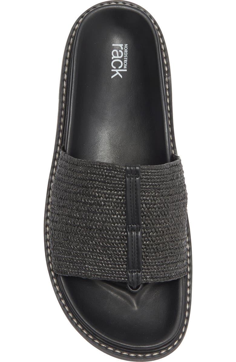 NORDSTROM RACK Woven Sandal, Alternate, color, Black