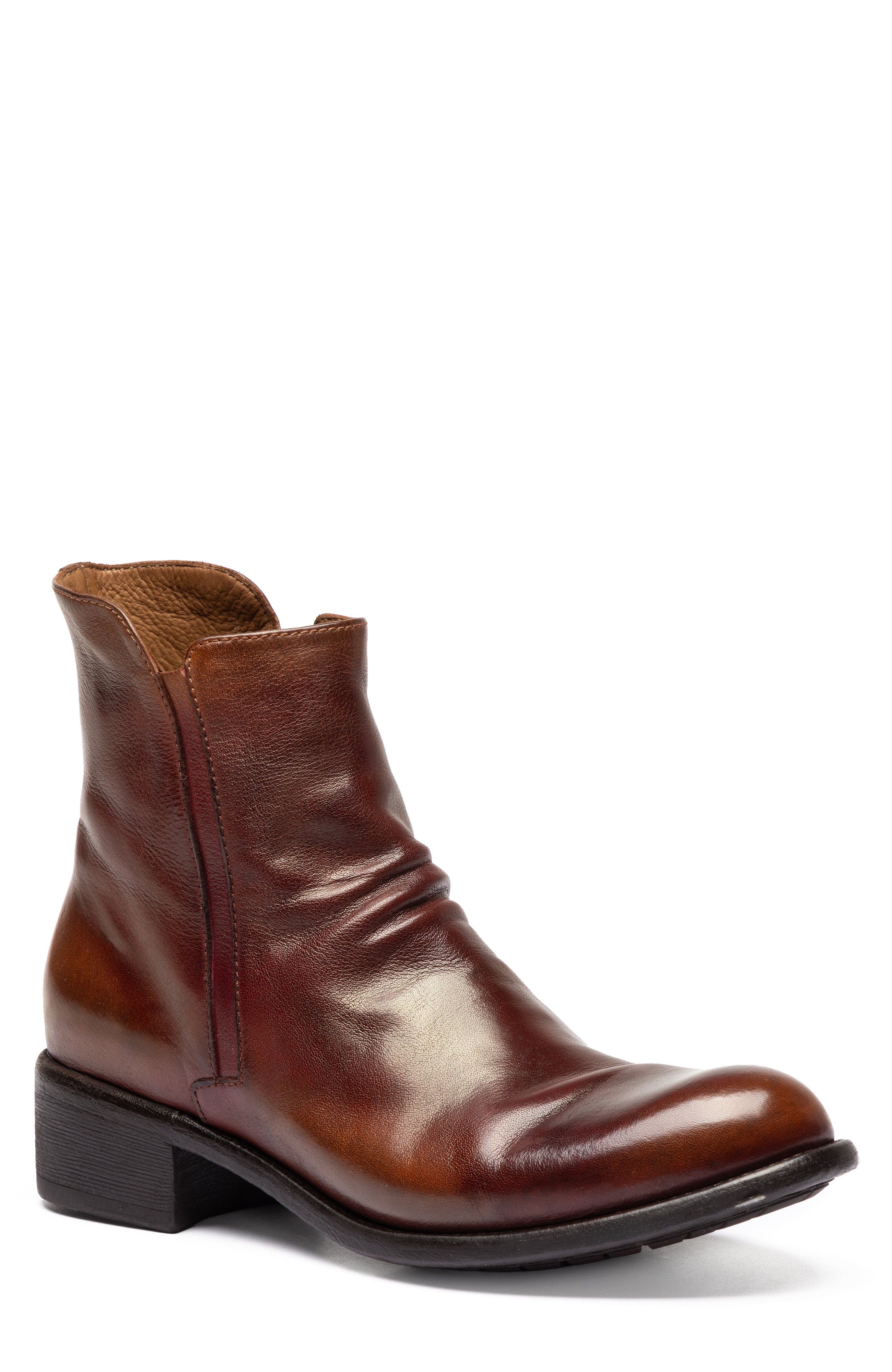 Officine Creative Lis 001 Leather Zipped Boot, Main, color, Brown