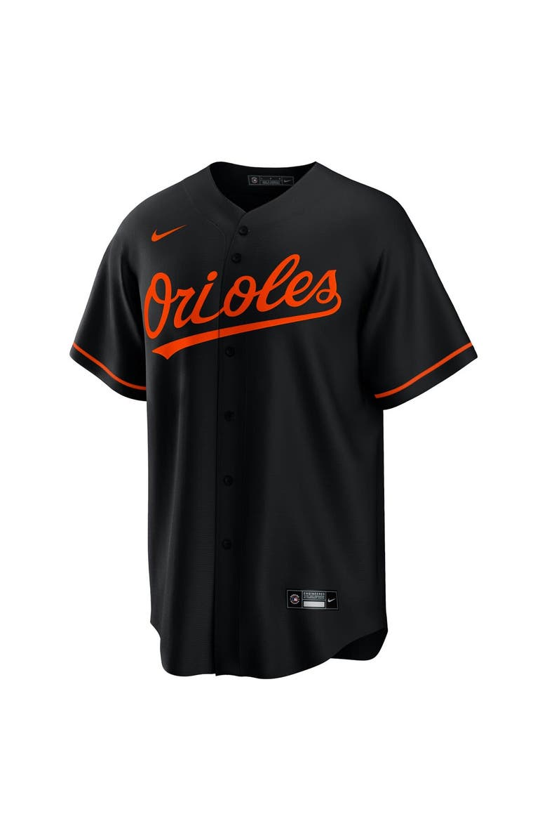 Nike Men's Nike Black Baltimore Orioles Alternate Replica Team Jersey, Alternate, color,