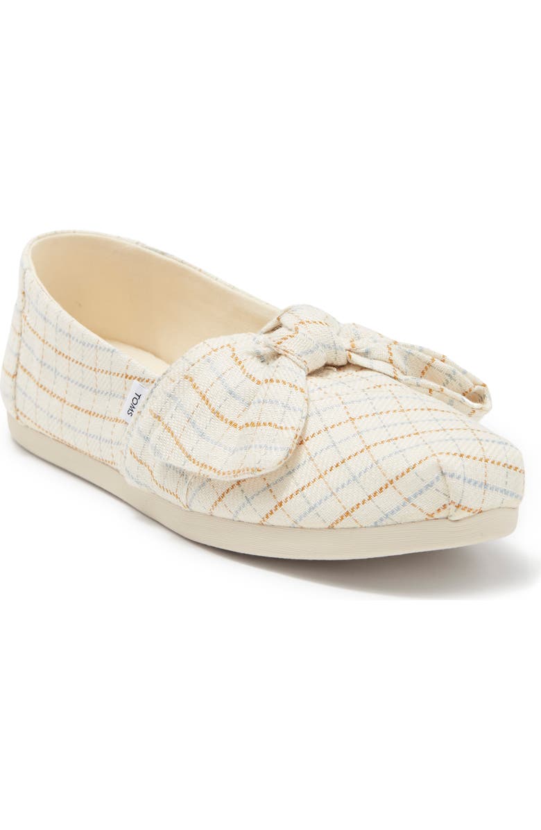 TOMS Check Tie Slip-On Flat, Main, color,