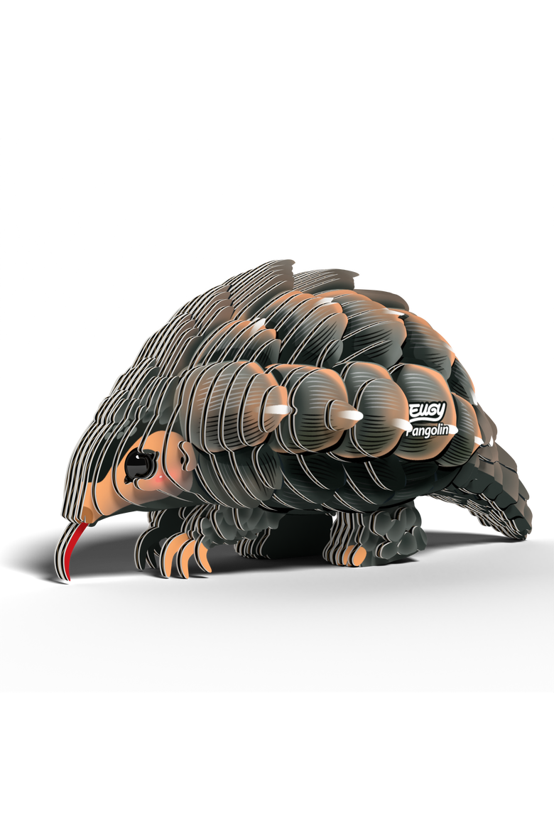 Pangolin 3D Puzzle, Alternate, color, No Color