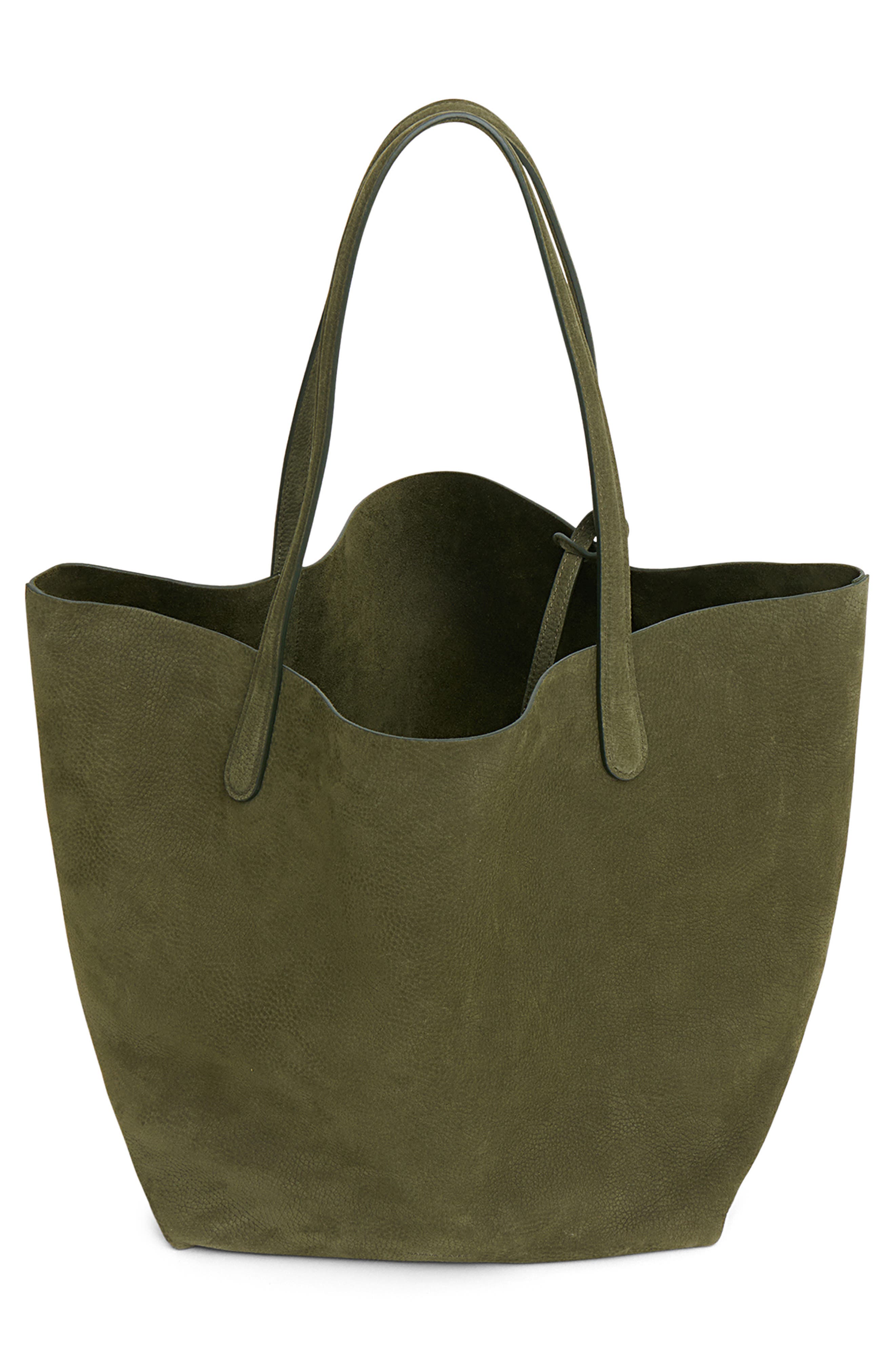 Mansur Gavriel Everyday Soft Suede Tote, Alternate, color, Algae