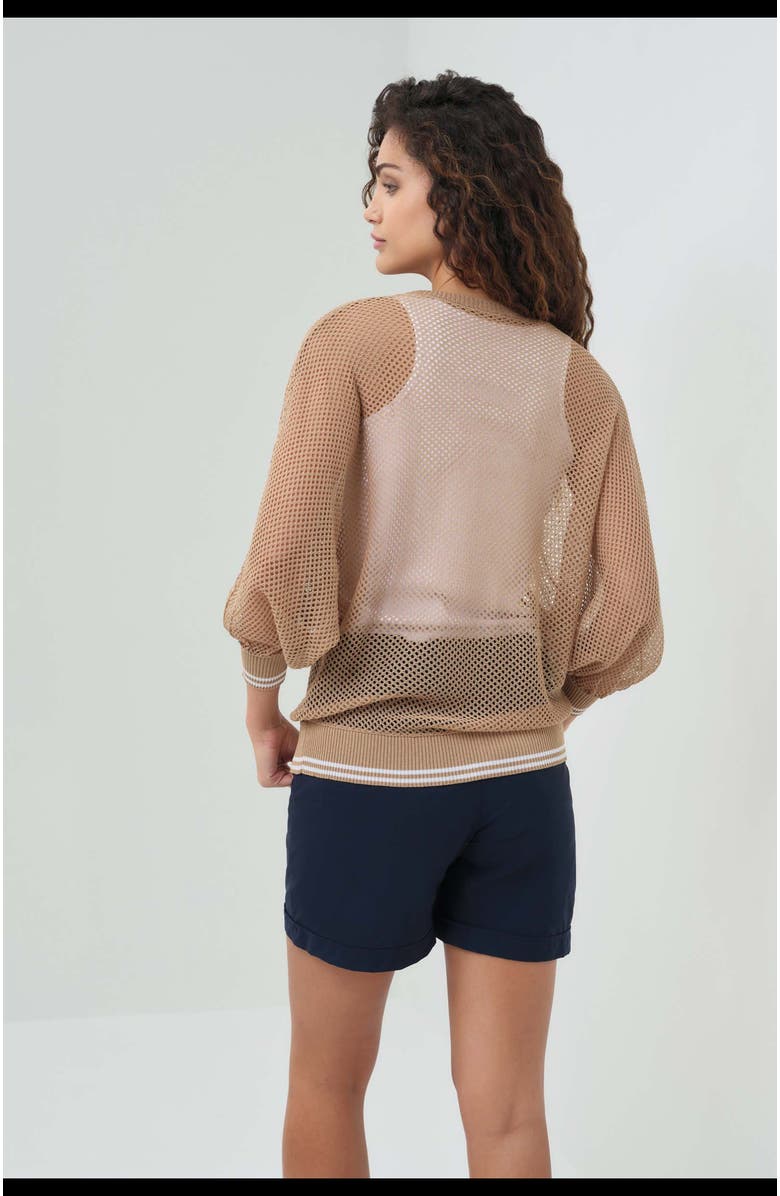 Anatomie Elora Knit 3/4 Sleeve Full Zip Jacket, Alternate, color, 