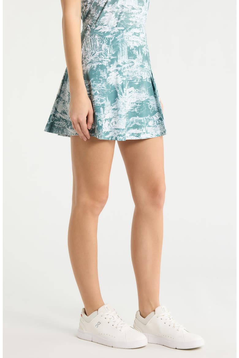 Huntress Toile Miniskirt, Alternate, color, MARSH
