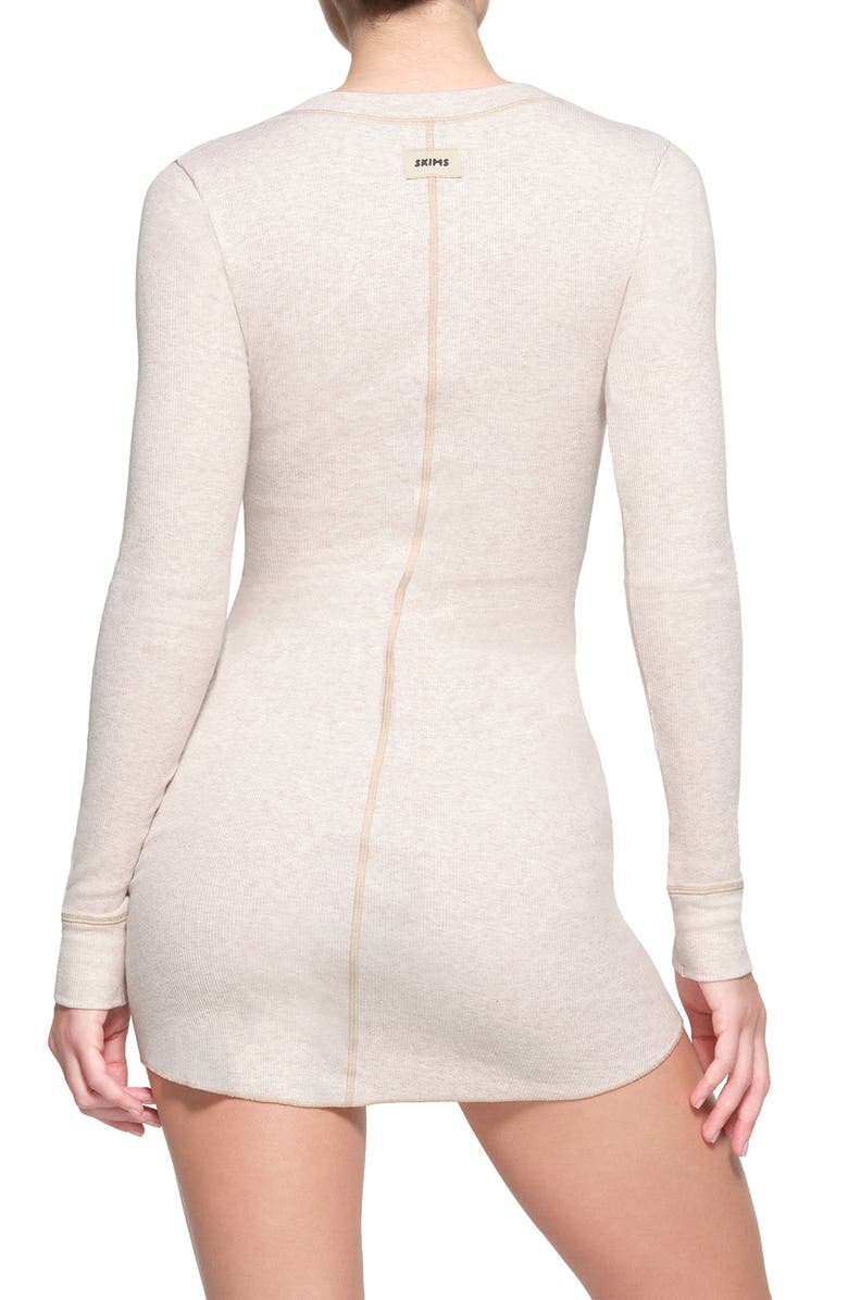 SKIMS Stretch Cotton Rib Dress, Alternate, color, 
