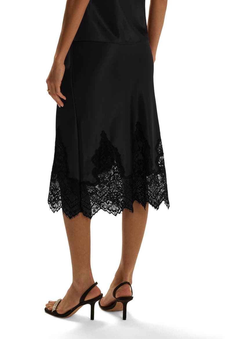 The Sweet Nothings Midi Skirt, Alternate, color, BLACK
