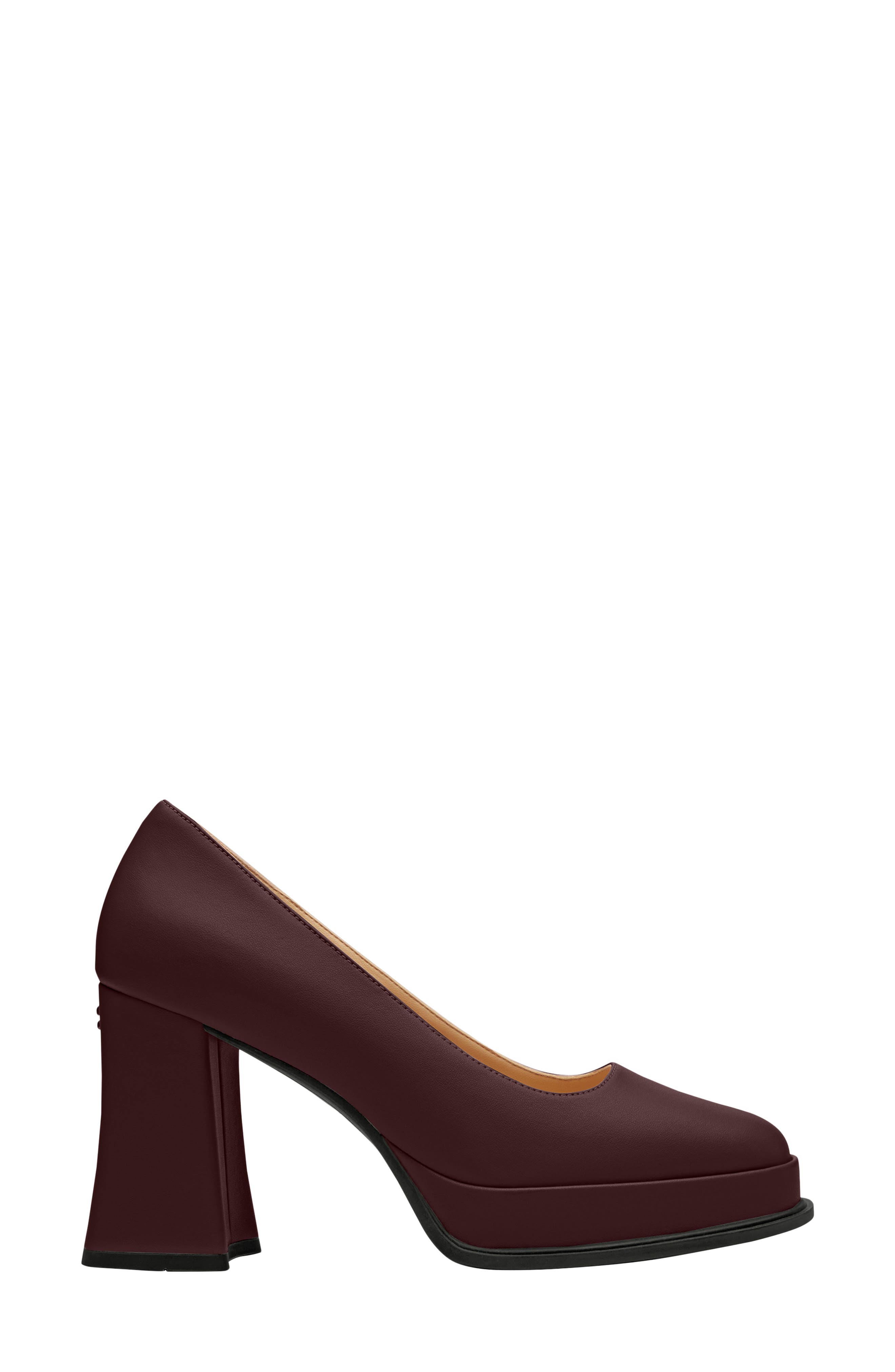 COACH Sculpted C Pump, Alternate, color, Merlot