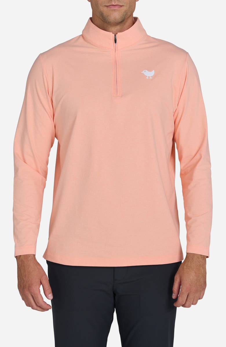 Bad Birdie Velocity Quarter-Zip Pullover, Main, color, Light Clay