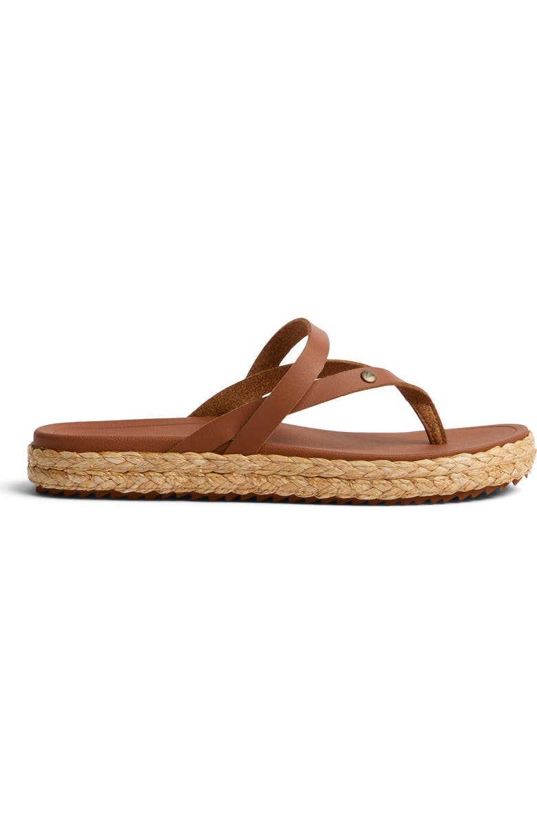 Reef Vista Carmen Platform Flip Flop, Alternate, color, Cocoa
