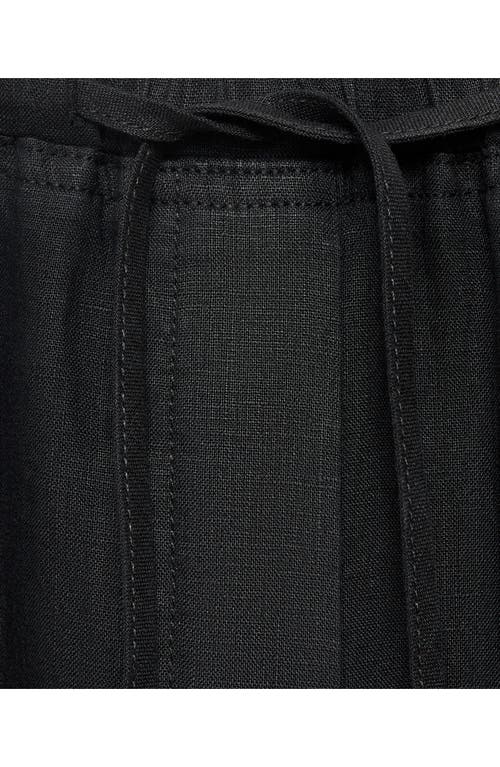 Mango Linen Drawstring Pants