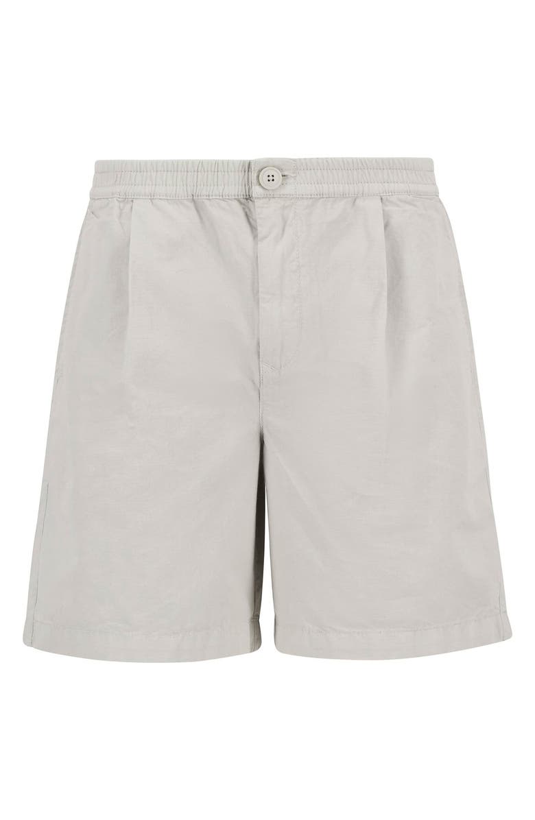 Barbour Rickfell Pleated Cotton Ripstop Shorts, Alternate, color, Mist