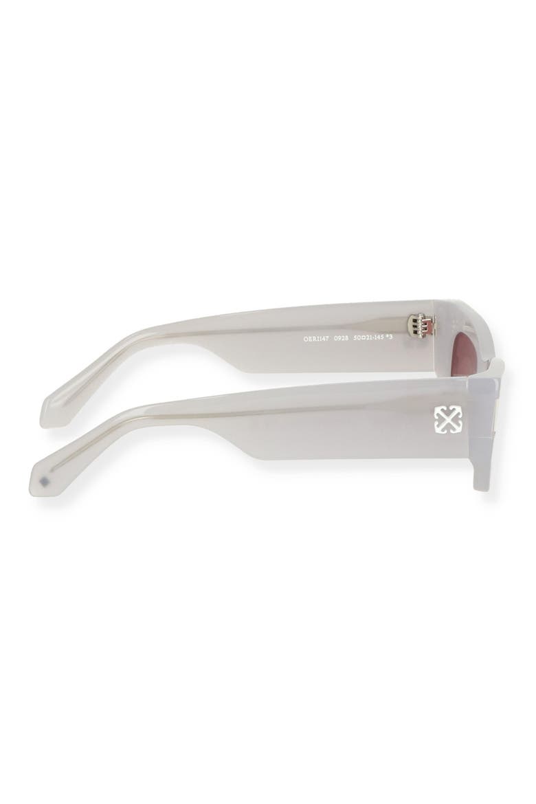 Belleville 50mm Rectangular Sunglasses, Alternate, color, LIGHT GREY BURGUNDY