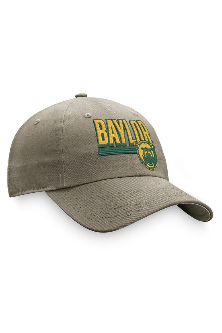 Men's Top of the World Khaki Baylor Bears Slice Adjustable Hat, Alternate, color, Khaki