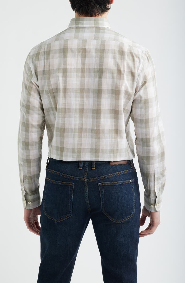 johnnie-O Umstead Plaid Button-Up Shirt, Alternate, color, Sage