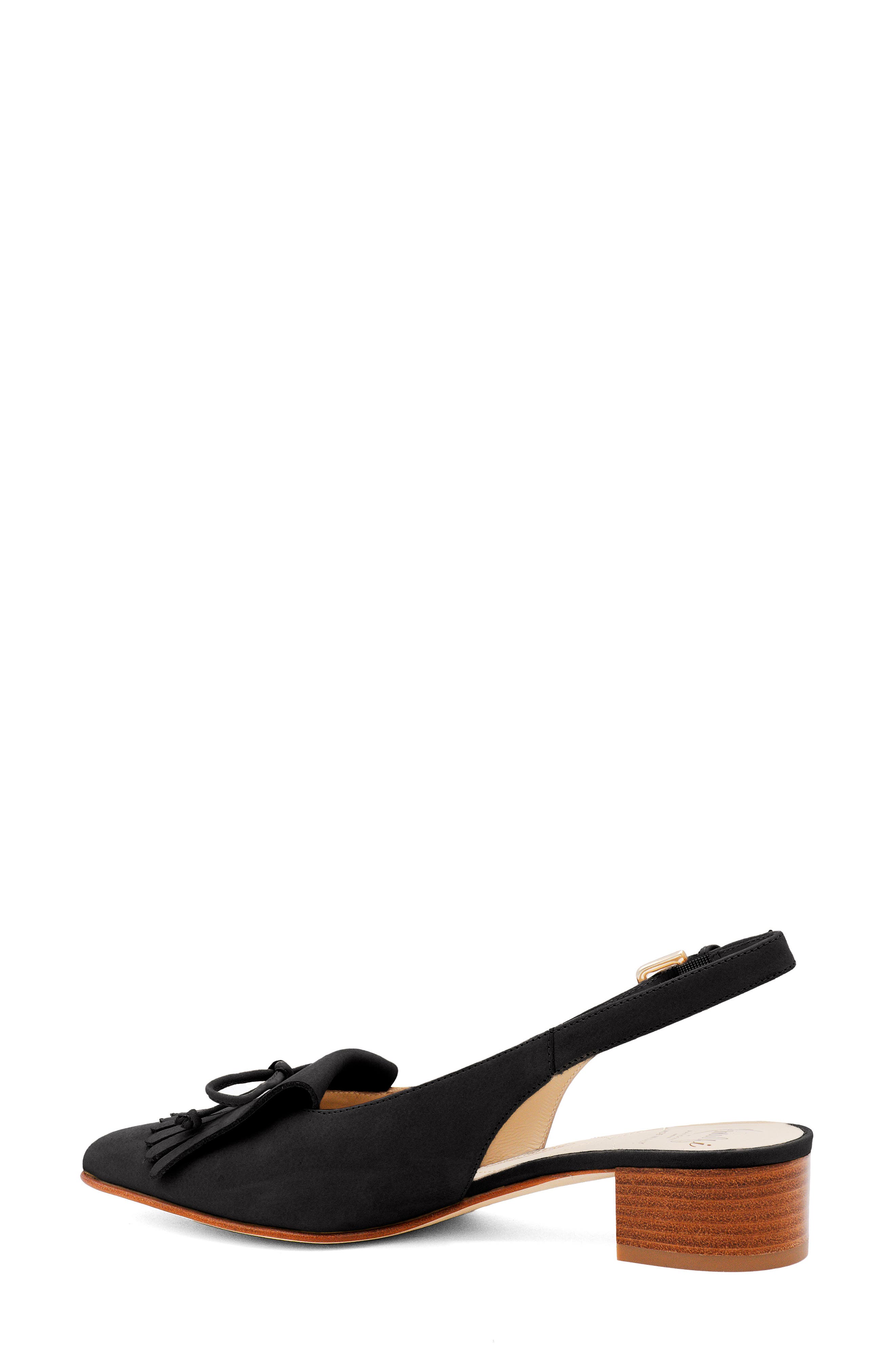 Amalfi by Rangoni Aguglia Slingback Pump, Alternate, color, Nero Long Beach