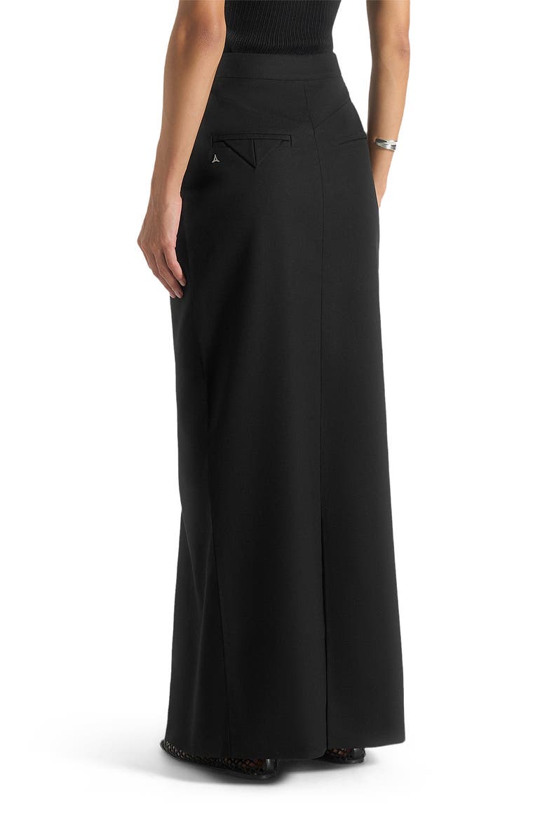 Regine Tailored A-Line Maxi Skirt, Alternate, color, Black