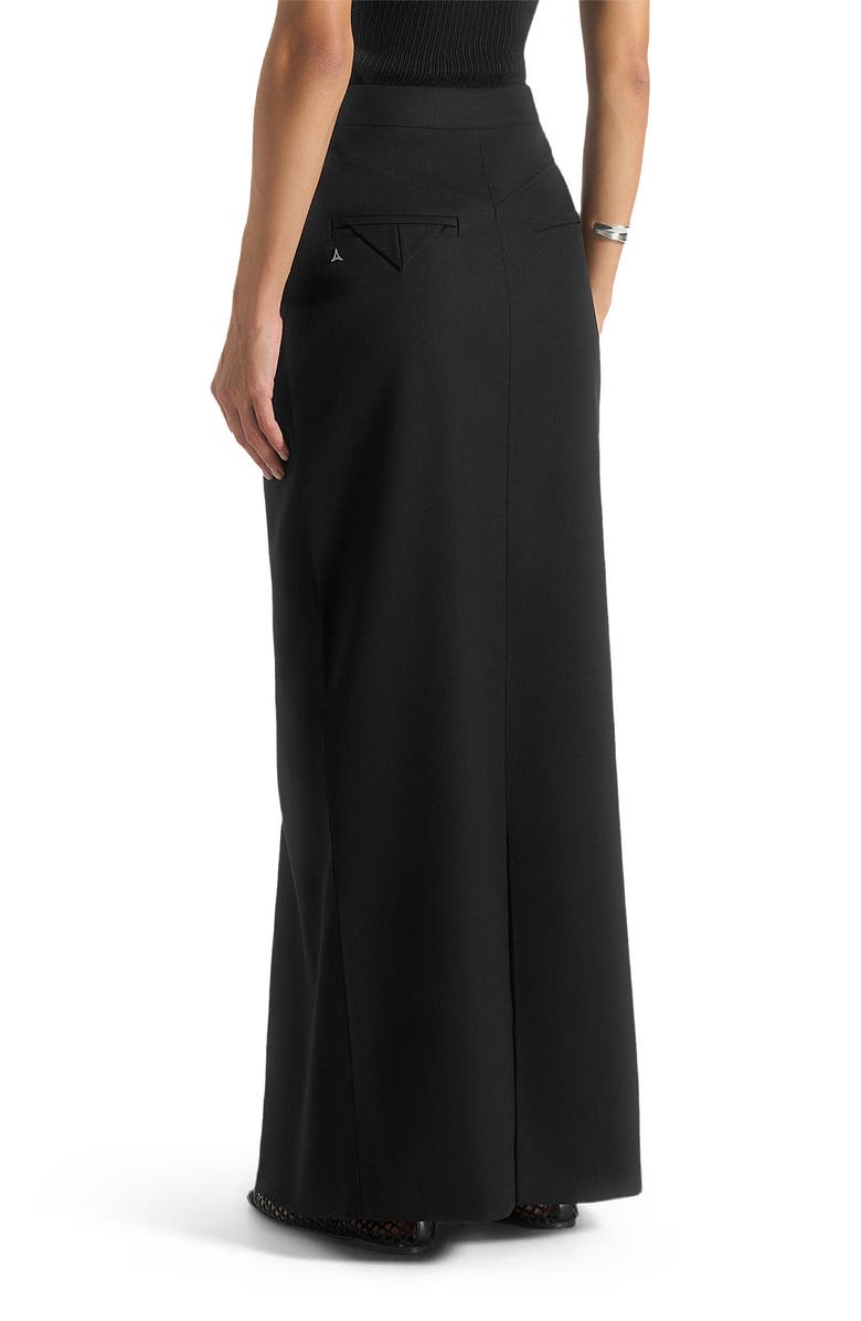 Manière De Voir Regine Tailored A-Line Maxi Skirt, Alternate, color, Black