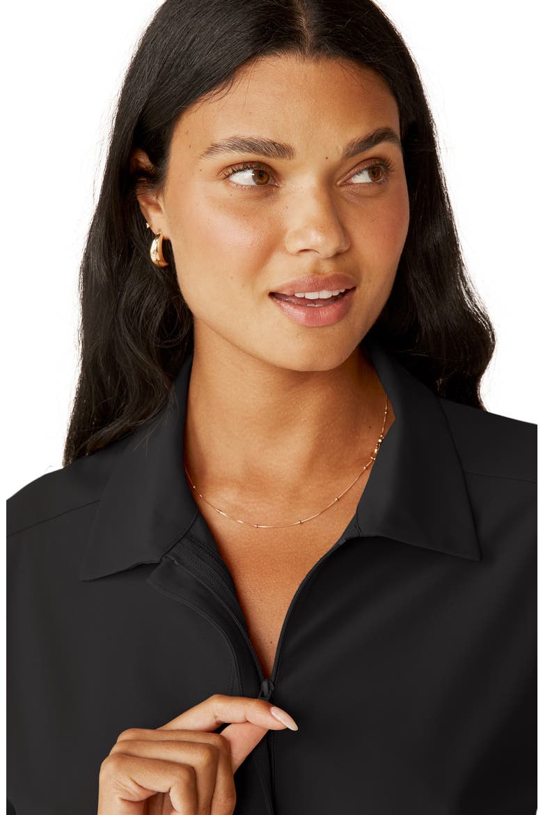 Long Sleeve Cargo Jumpsuit, Alternate, color, BLACK