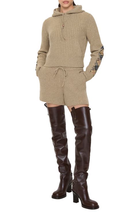 Peggy Rib Wool 
Cashmere Shorts