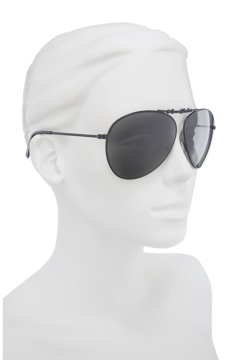 Ator Aviator Sunglasses, Alternate, color, BLACK/ BLACK