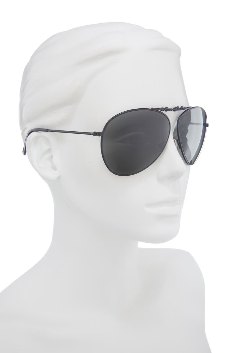 Acne Studios Ator Aviator Sunglasses, Alternate, color, 