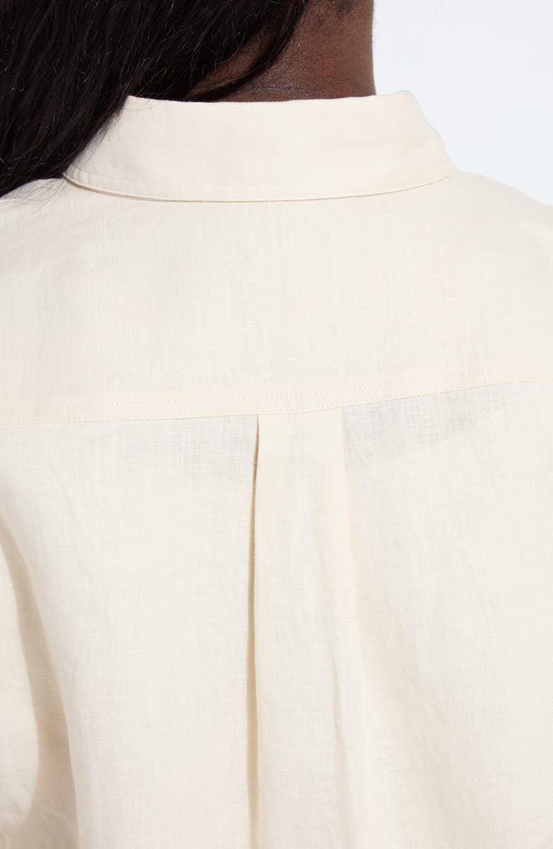 Lysse Roxanna Embroidered Linen Button-Up Shirt, Alternate, color, Sailcloth