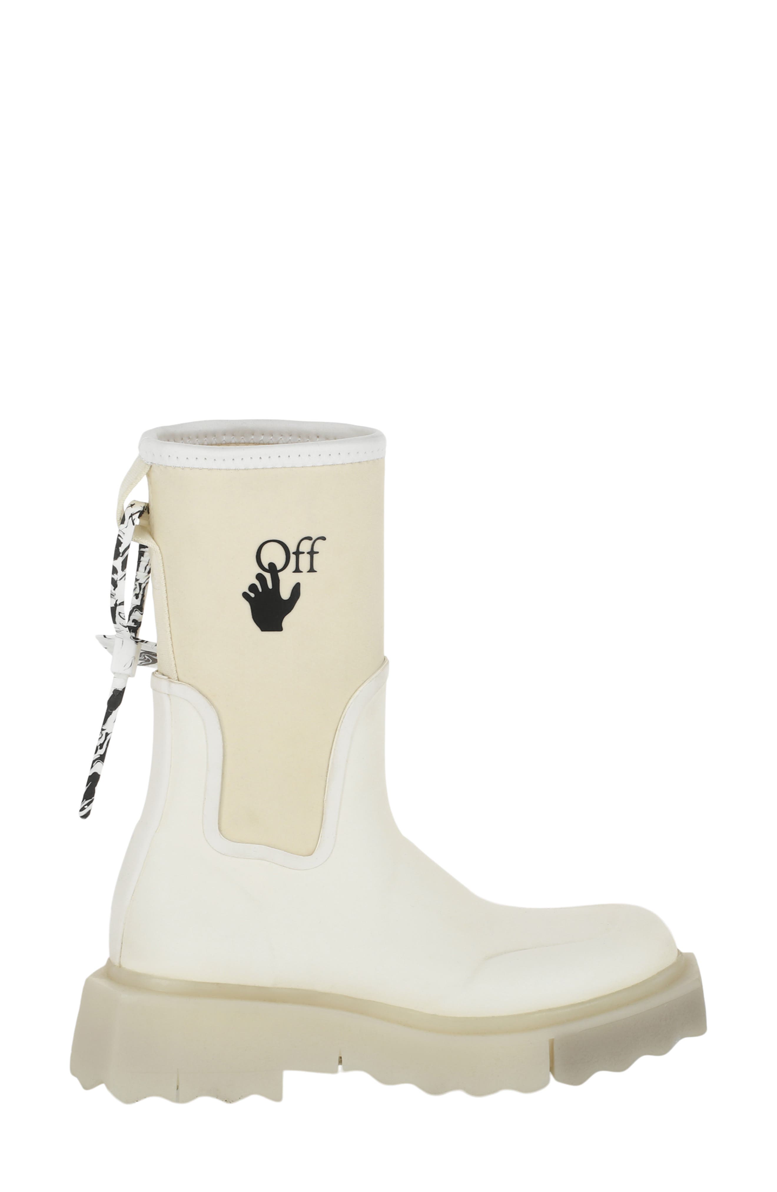 Off-White Sponge Sole Rain Boot, Alternate, color, 