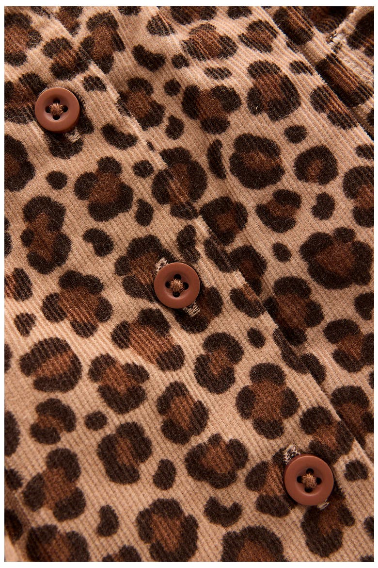 Kids' Button Through Skirt, Alternate, color, LEOPARD PRINT