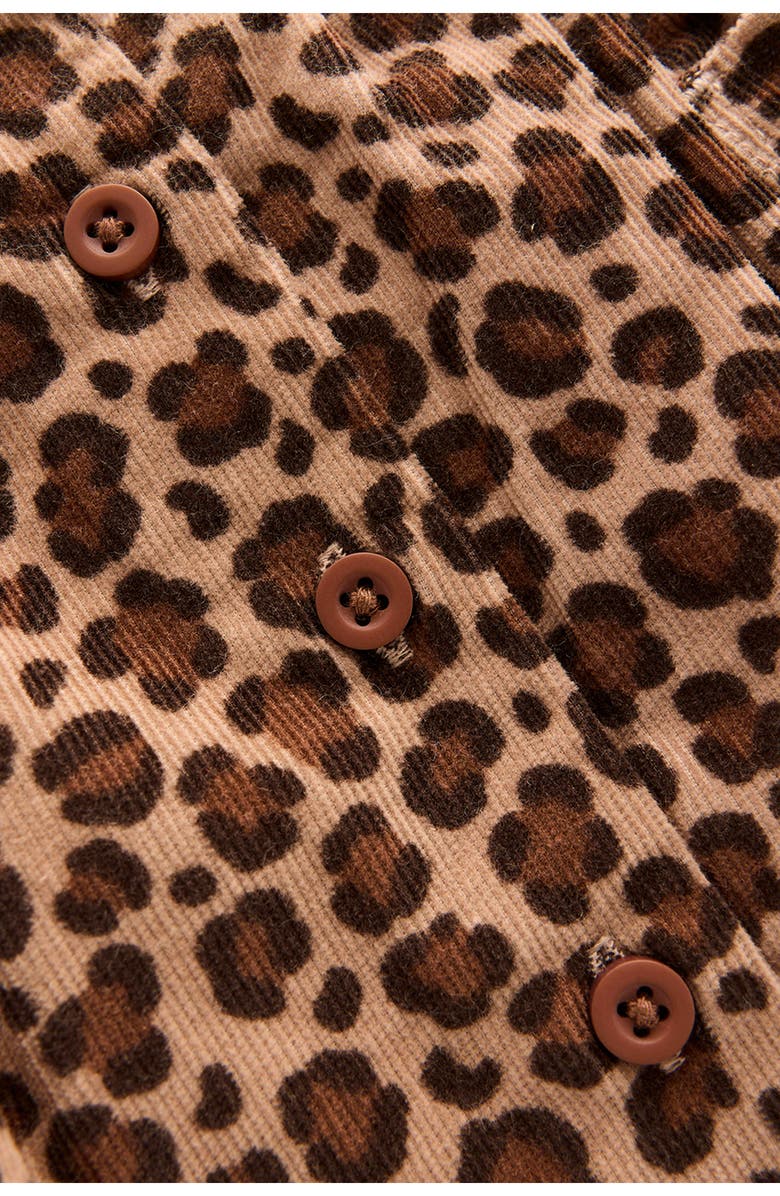 Mini Boden Kids' Button Through Skirt, Alternate, color, Leopard Print