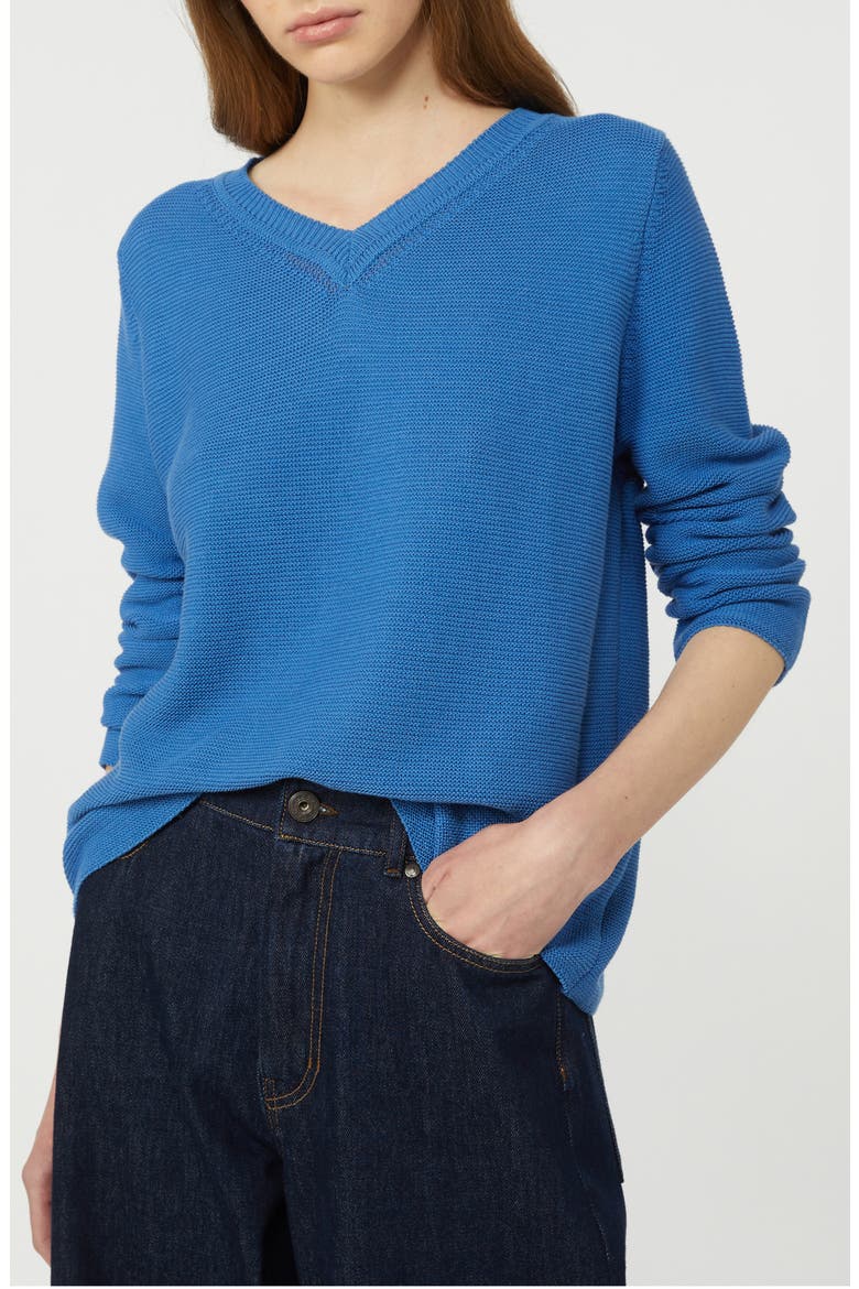 V-Neck Sweater, Alternate, color, CORNFLOWER BLUE