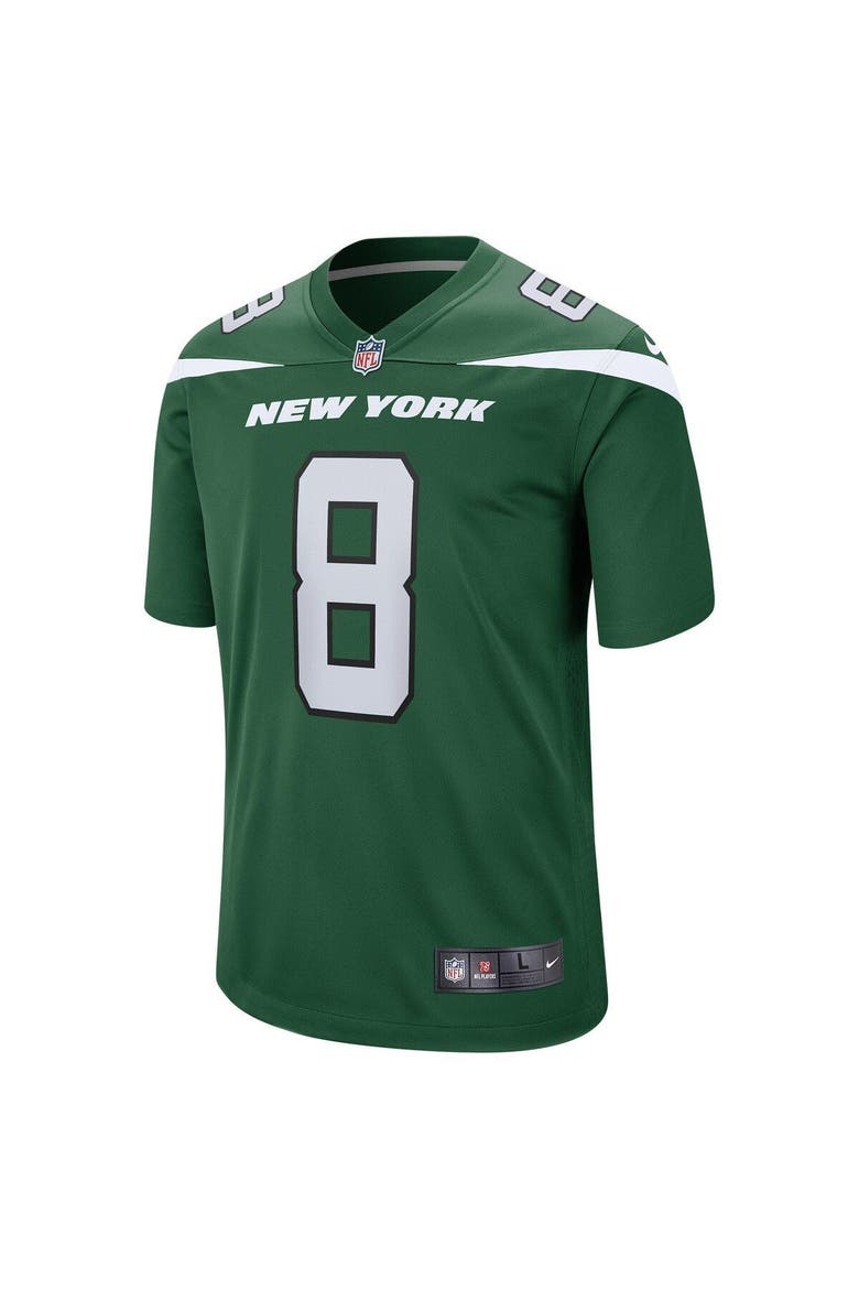 Men's Nike Elijah Moore Gotham Green New York Jets 2021 NFL Draft Pick Player Game Jersey, Alternate, color, GREEN