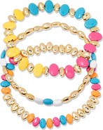 Brook and York Monterey Set of 3 Beaded Bracelets